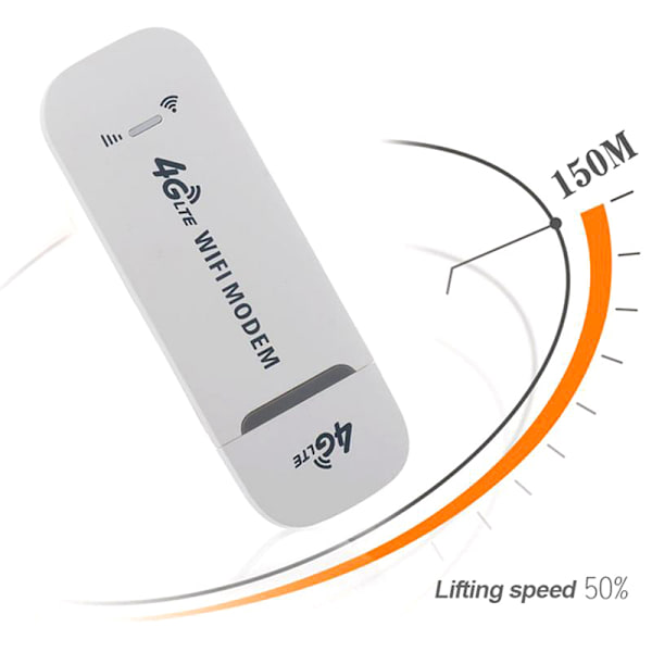 4G LTE USB Modeemi Dongle 150 Mbps lukitsematon langaton langaton verkko White