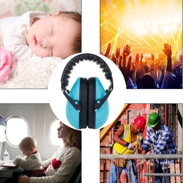 Lydtætte høreværn til børn baby baby tumling anti-støj e pink