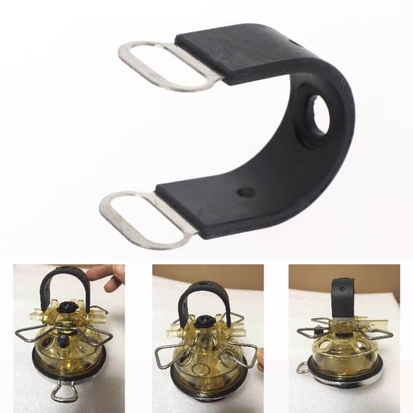 Universal rustfrit stål kabel gummi polstret klemme mejeri Co