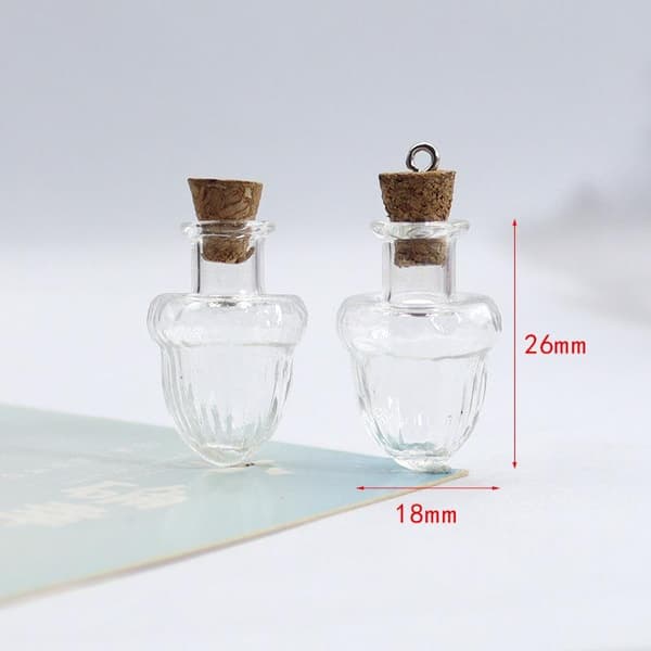 Dockhus Miniatyr Glasvas Dekoration Glashantverk DIY Arom A2