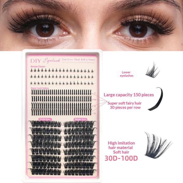 Vipper med DIY Spiky Under-vipper og Wispy Vipper 80D