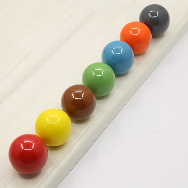 Kugleform Keramisk knop / kommodeknap til børneværelset 33 mm Cab black