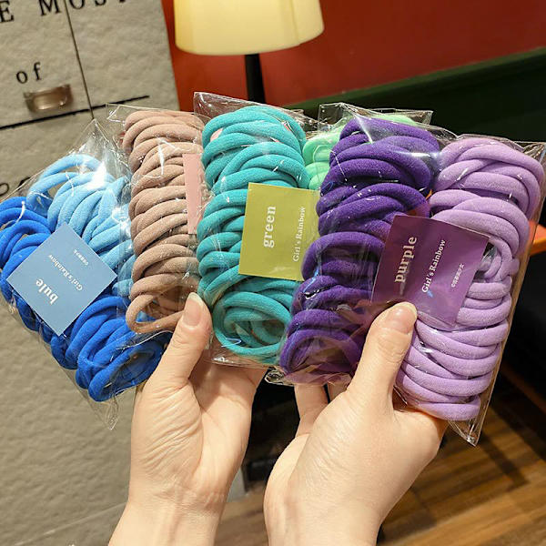 Elastiske hårbånd Jenter Hårtilbehør Fargerike Nylon Headba A2