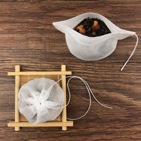 50 st klass tomma tepåsar Infuser med sträng Heal Seal Filte