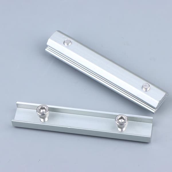 Solcellemodulskinner Profilkoblinger Aluminium Monteringskobling A2