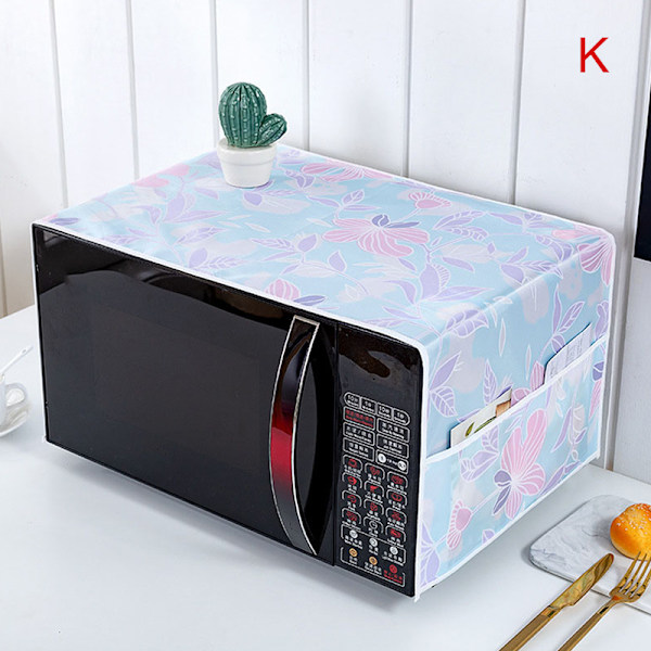 Mikroaaltouunin cover Sarjakuvapuun lehdille printed mikroaaltouunipöly C K