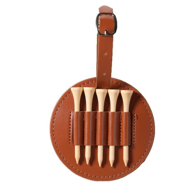 Golf Tee Opbevaringspose Bælteclips Golf Tees Holder Til Golftræning Black