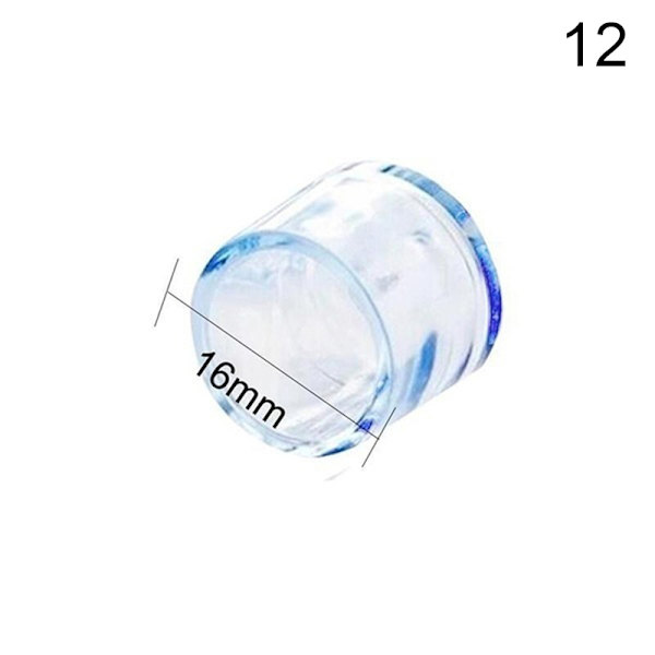 Transparent Gummi Golvstol Anti Scratch Protector Cap Möbler White 16mm
