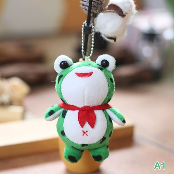 Sarjakuva Frog Doll Avaimenperät Naiset ja Pehmo Frog Animal Bag Penda A2