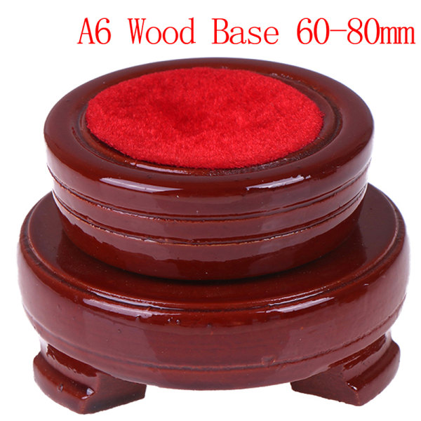 Crystal Wood Display Stand Base Holder For Crystal Ball Sphere A6