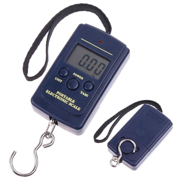 40 kg multifunksjonell mini elektronisk digital bærbar hengevekt Black