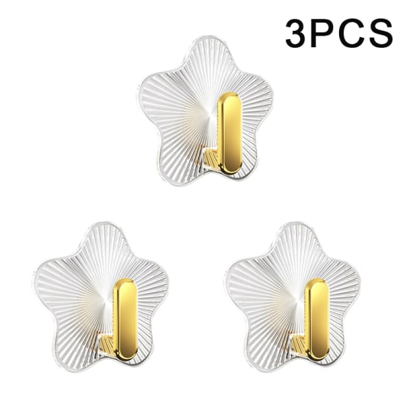 1/3 kpl Vahvat liimakoukut Seinäkoukku Ei lävistystä asennettuna 3PCS
