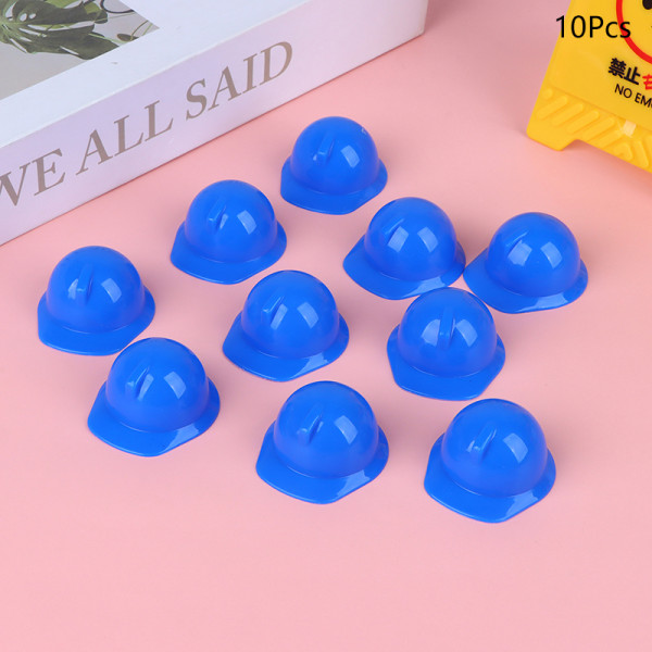 10st Minidockahjälm 1:12 Dockhusminiatyrskyddshjälm Blue
