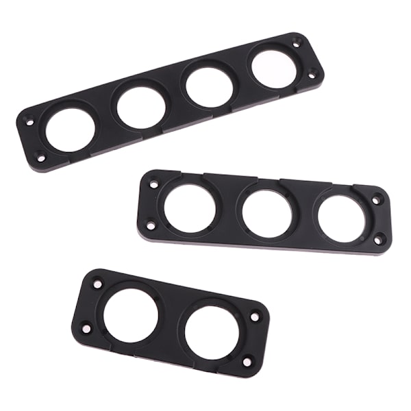 1/2/3/4 hull USB-uttak Panel Sort ABS-husholder K A2