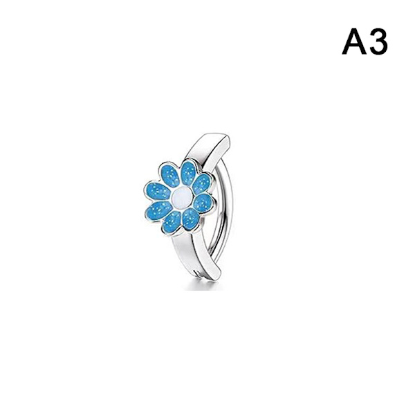 Blomst sommerfugl hjerte form navle ring Rhinestones Nave A3