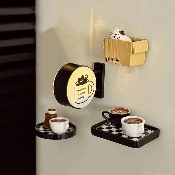 Mini lysboks kjøleskapsmagnet kaffe turisme suvenir magnetisk lys A3