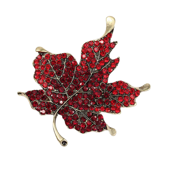 1PC Maple Leaf Brocher Bryllup Broche Pins Kvinder Unisex Red
