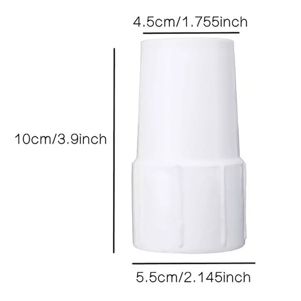 Poolslanganslutning Poolslangsändmanschett vänster hand 38mm White