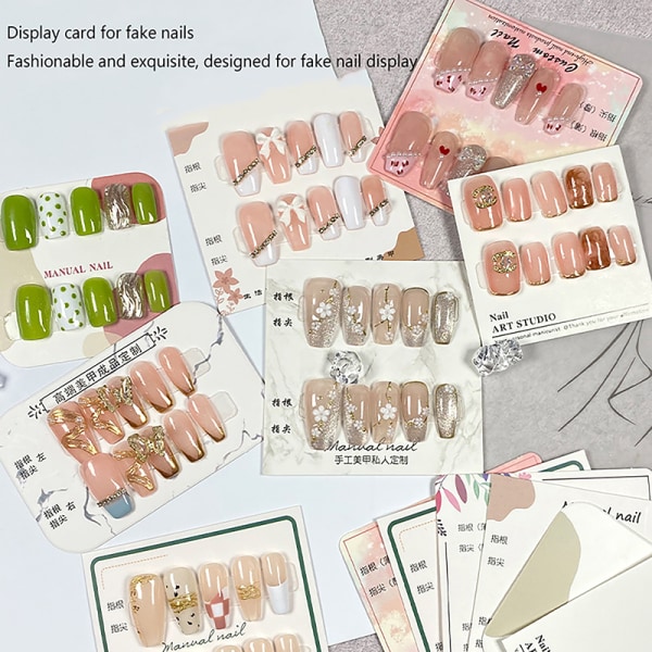 Nail Art Display Board Fotorekvisitter Baggrundskort Falsk Nail A 03