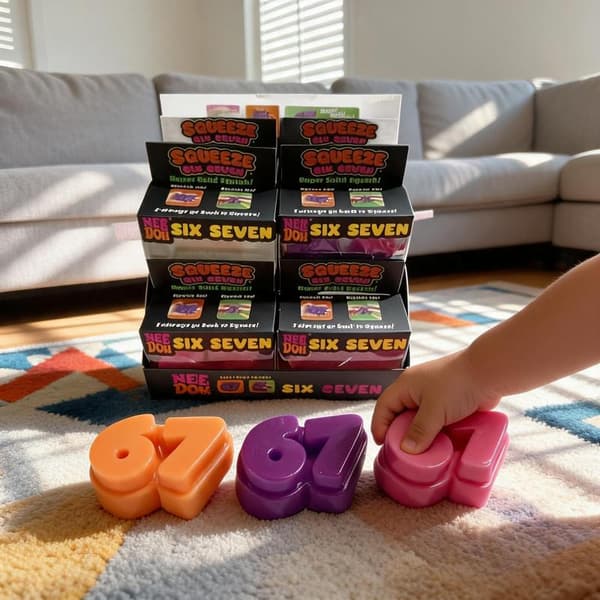 Nummer 67 Super Fidget Legetøj Blød TPR Til Børn Kontor Afslapning A3