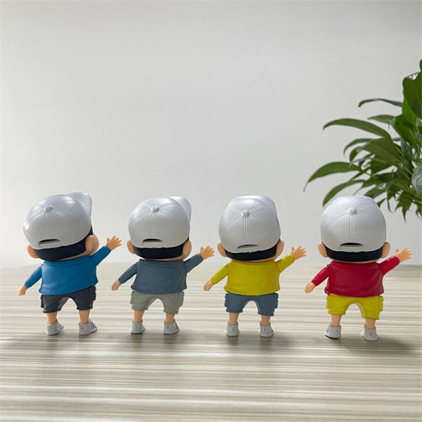 PVC Staty Modell Docka Crayon Shin-chan Figur Nohara Shinosuke Red