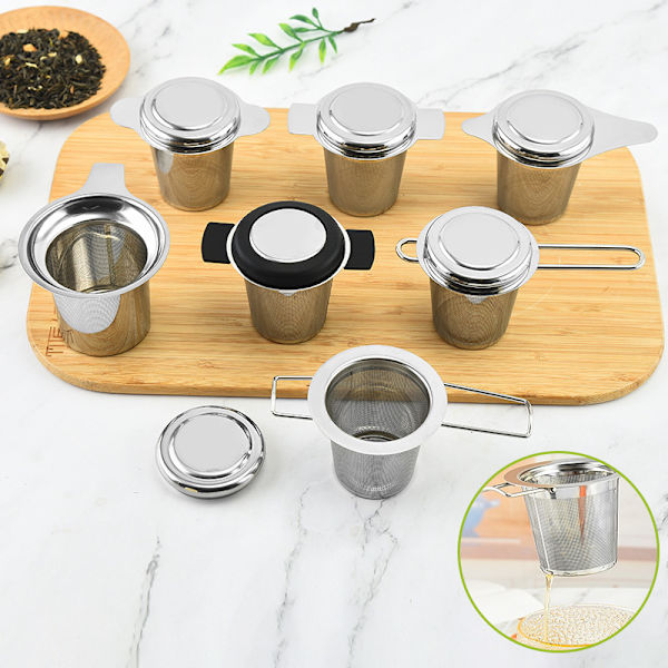 304 rustfrit stål te-si teafløb Te-infuser teblad A