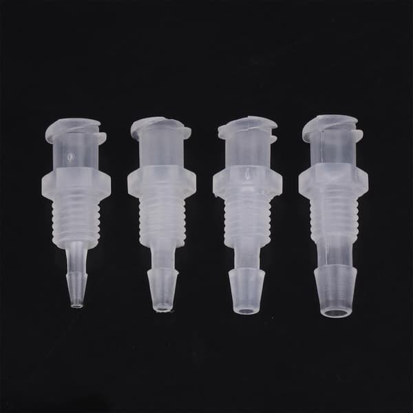 Luer Lock-adapter Rak Genomgående Platta PP Plast Luftventil P A2