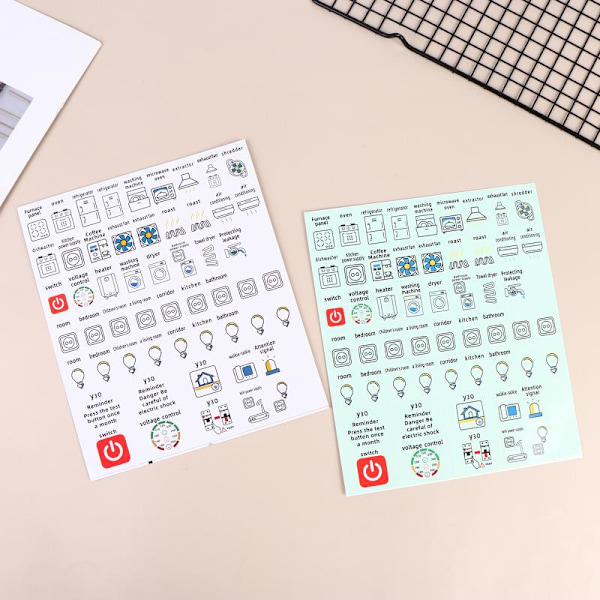 2/5 st vattentät engelsk version elbox elektrisk krets white 2sheets