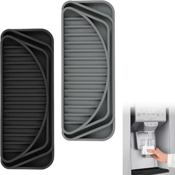 Vannbeholder Anti-overløp Silikonmatte Dryppbrett Kaffe Gray