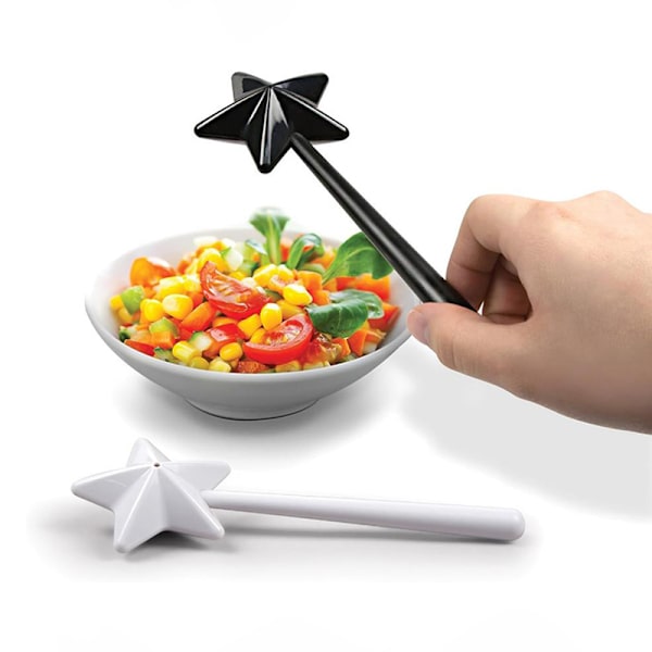 Muoviset suolasirottimet Star Salt Pepper Magic Wands Mausteet Rose red single hole