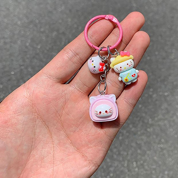 Sanrio Style Creative e Personlig presentnyckelring Olika Sty A1