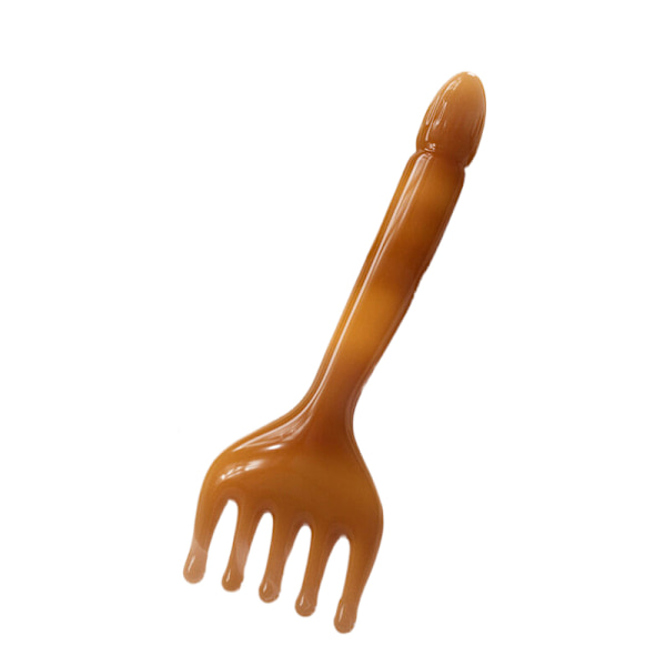 Resin Head Hierontalaite Päänahan Gua Sha Vartalolle Kaula Jalka Hieronta Fiv Brown