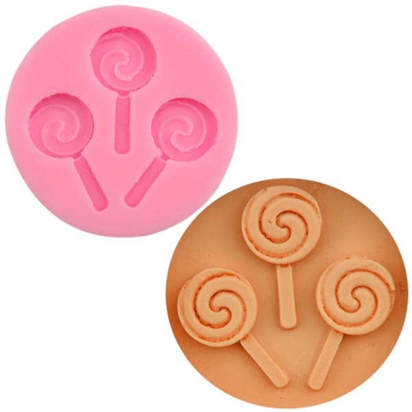 Halloween Lollipop Silikone Form Chokolade Fondant Forme Bakin
