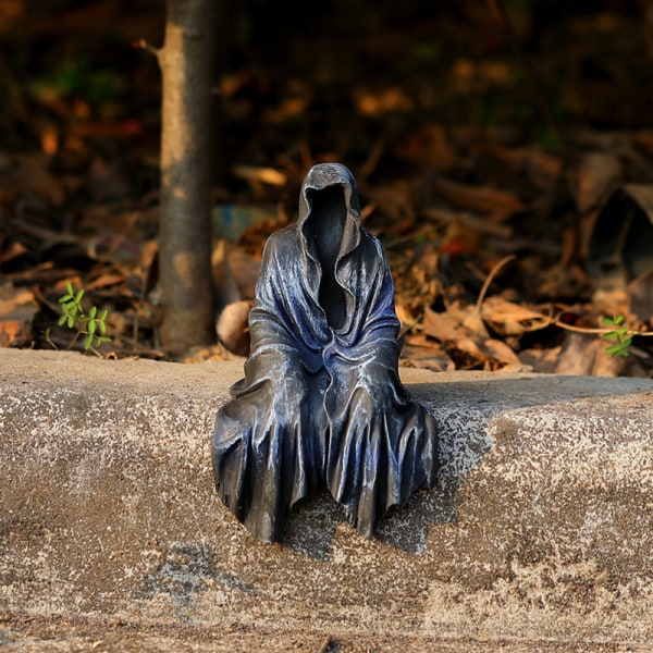 2023 Ny Reaping Solace Reaper Sitting Statue Gothic Desktop Re