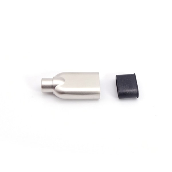 Metal Type-C Android Plug Shell Case o Digital Chip Charging Pl Silver