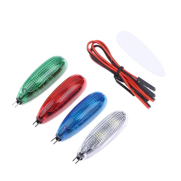 5V/12V LED navigasjonslys flylys for fastvingede quadcoptere A3 5V Green
