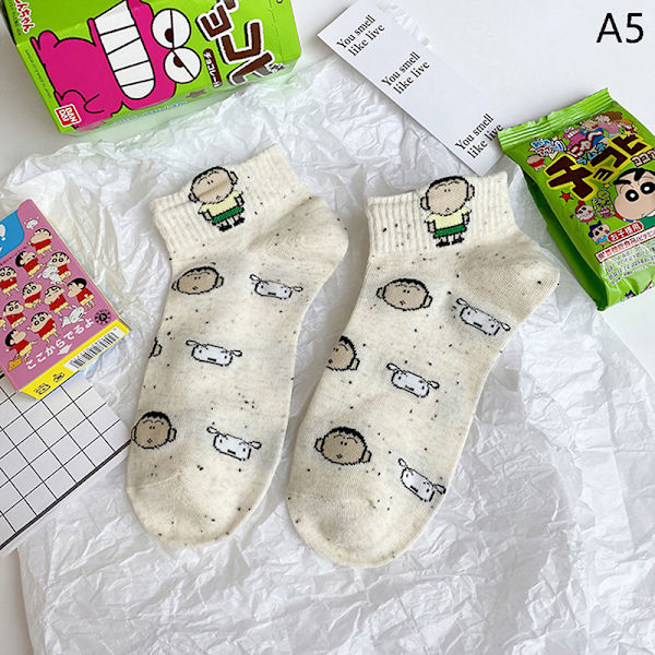 Kawaii Crayon Shin-Chan Sokker Dame Sokker Low-Top Sommer Tynde A5