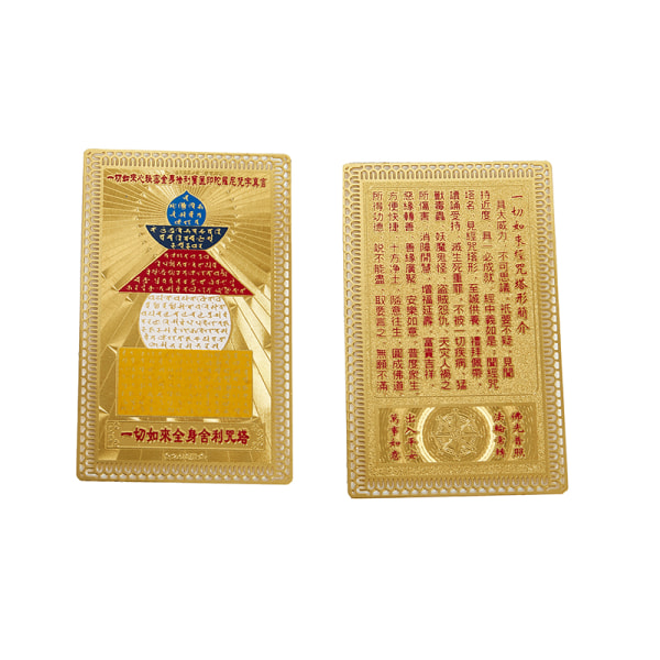 Bästsäljande Feng Shui Tibet Mystic Amulets Card för skydd D