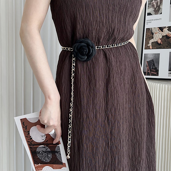 1 kpl Camellia Waist Chain -tarvikkeet Uudet pienet tuoksuvat kukat White