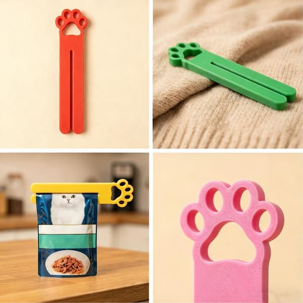 3D-printat kattsträngsprutningsverktyg multifunktionell kattpastapåse A6