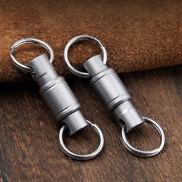 Rotate Buckle Portable Multifunktionel EDC Outdoor Tool Titaniu Silver