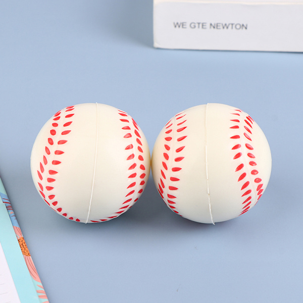 2 stk Legetøjsbold Fodbold Pu Soft Skum Svamp Baseball Legetøj A