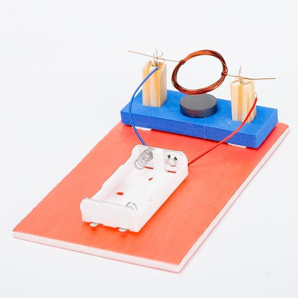 1 sæt DIY Elektromagnetisme Elektrisk Motormodel Metalspole Ma