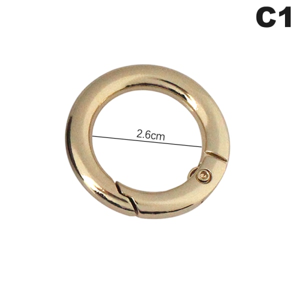 Spring Gate O Ring Avattava Avaimenperä Avain Nahkalaukku Käsilaukku Bel C1