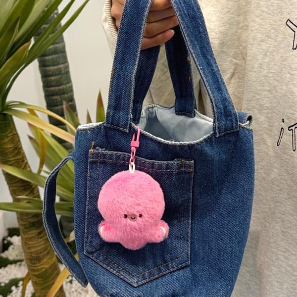 e Creative Marine Animal Plush Keychain Cartoon Pendant Plush D A2