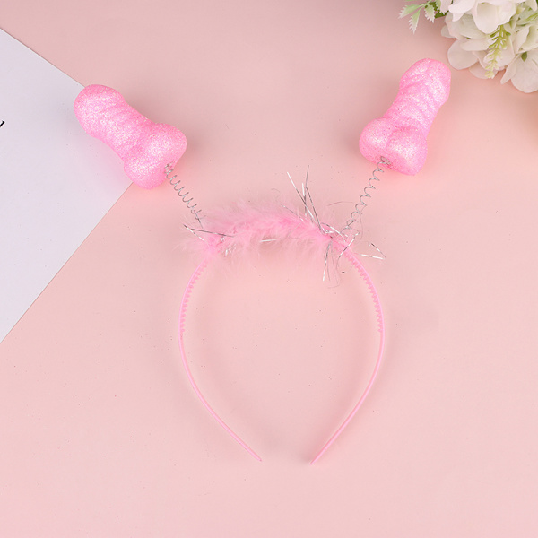 1 kpl Polttarillepanta Punainen Pink Feather Sexy Hair Band Pink
