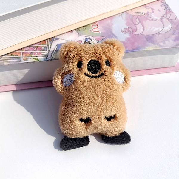 e Sarjakuva Pehmo Bear Doll Avaimenperä Riippuva koristeet Trendikäs laukku Khaki