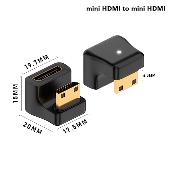 MINI HDMI-HDMI-sovitinmuunnin Videosoitin HD 1080P 2K 4K A1