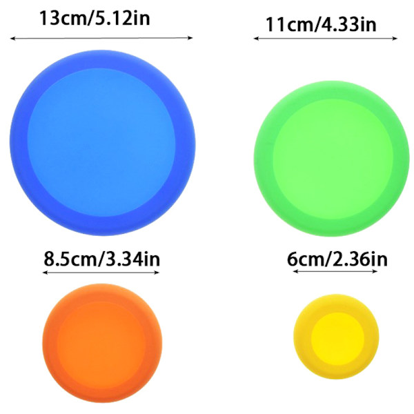 4st/ Set Silikon Fresh Keeping Cover Lock Grönsaksförvaring Cov