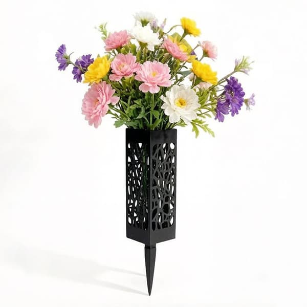 1/2/4 stk. mindesmærke kirkegårdsvaser blomsterholder udendørs blomster Green 4Pcs